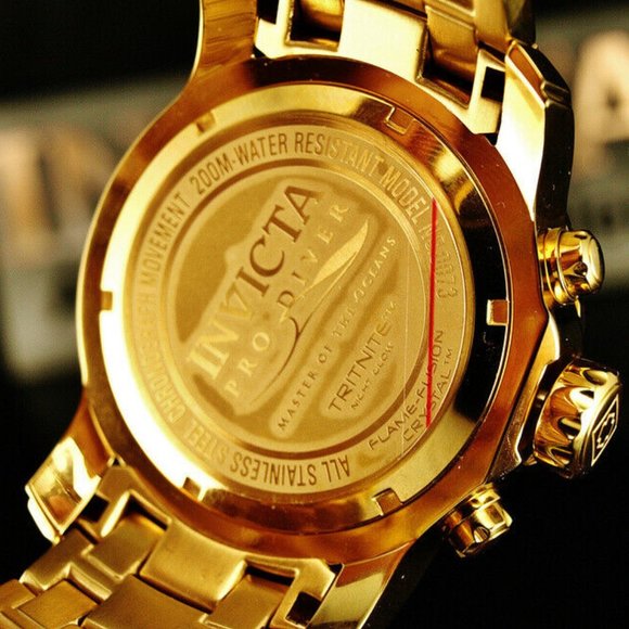 NEW 18k Gold Pro Diver Scuba 48mm Watch - Picture 4 of 5